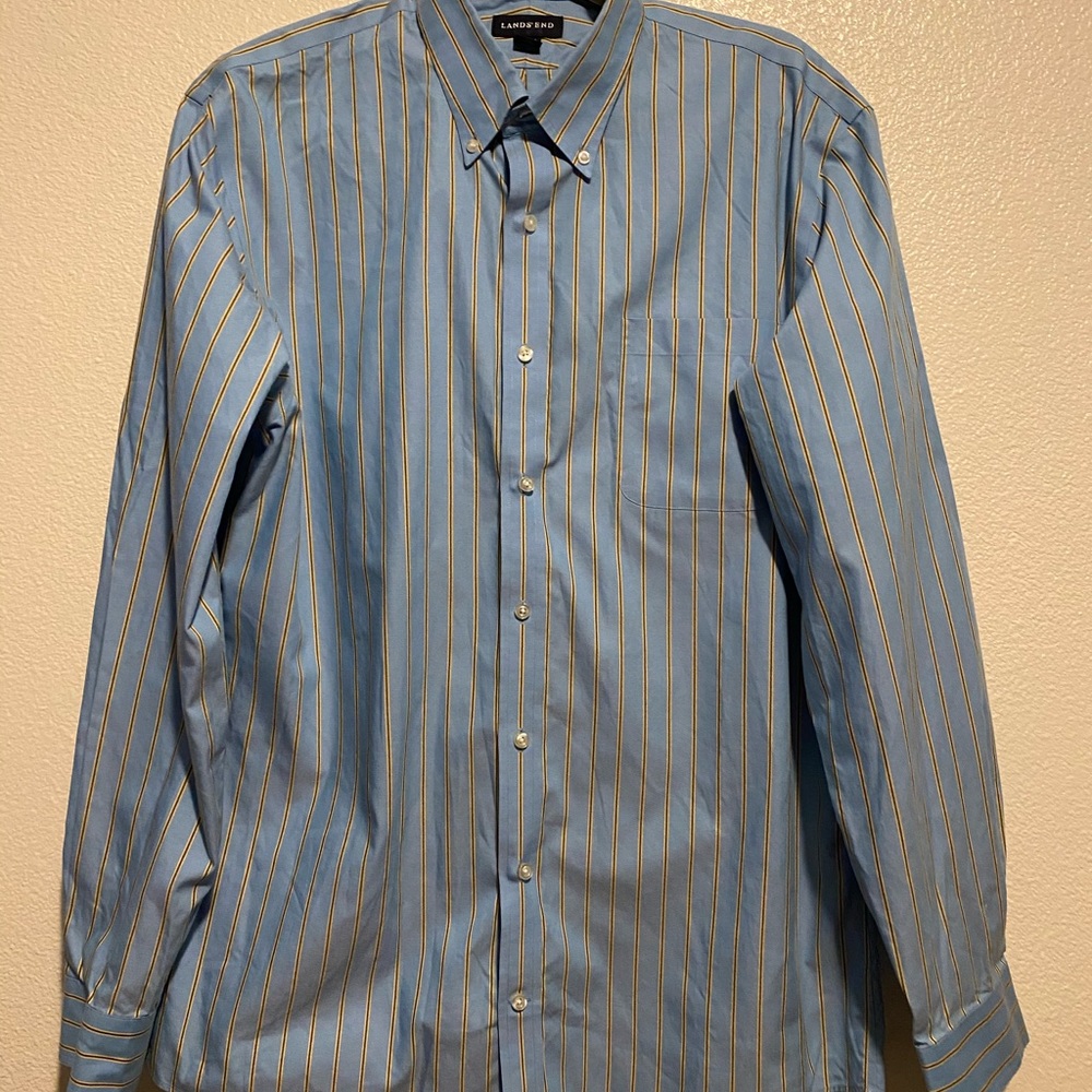 Land’s End Long Sleeve Shirt 16.5-36 Fit Tall